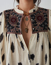 Maison Hotel Embroidered Blouse, Ivory (IVORY), large