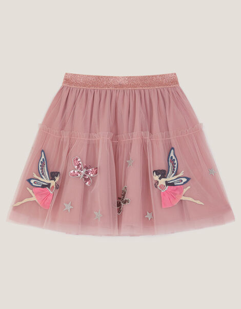 Butterfly Fairy Mesh Skirt, Pink (PINK), large