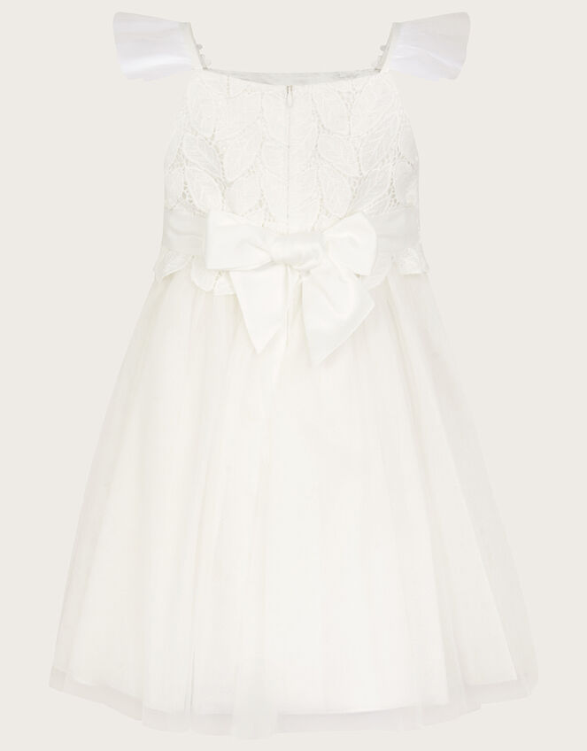 Ophelia Lace Tulle Dress, Ivory (IVORY), large