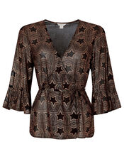 Antares Star Foil Print Top, Black (BLACK), large