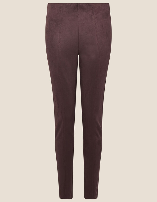 Cecily Suedette Leggings, Brown (CHOCOLATE), large
