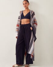 Ava Knit Beach Cover Up, Brown (CHOCOLATE), large