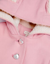 Baby Bunny Ears Coat, Pink (PINK), large