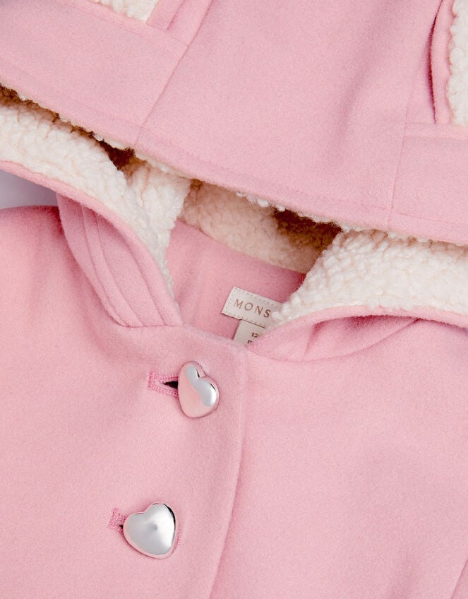 Baby Bunny Ears Coat, Pink (PINK), large