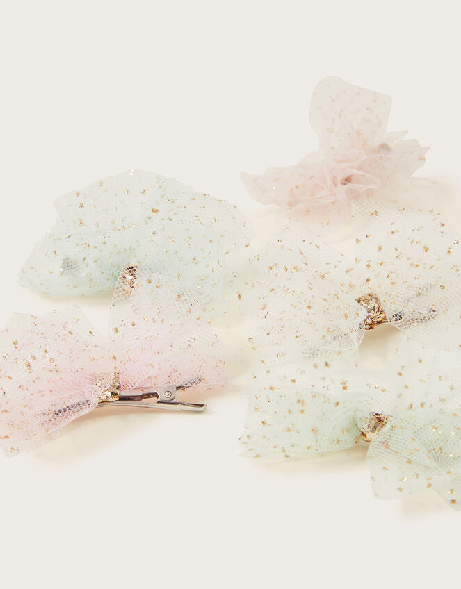 Ballet Bow Hair Clips 5 Pack, , large