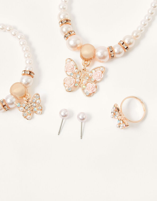 Venita Butterfly Rose Jewellery Set, , large