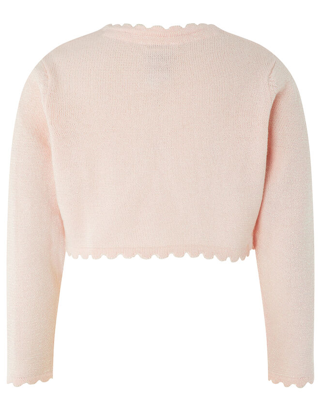 Baby Niamh Sparkle Knit Cardigan, Pink (PINK), large