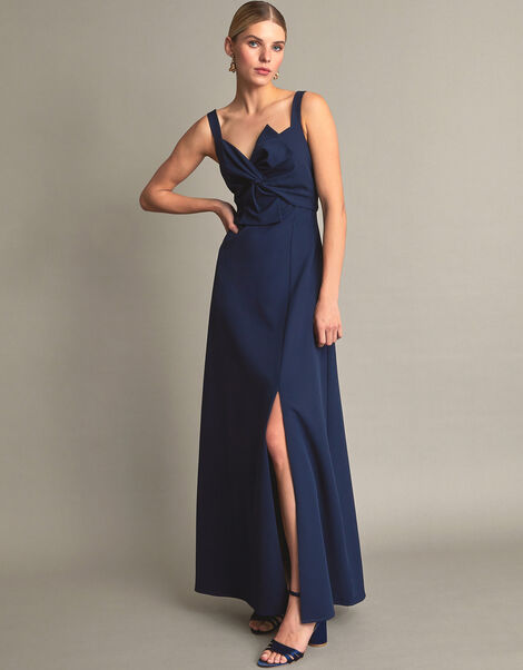 Molly Twist Maxi Dress, Blue (NAVY), large