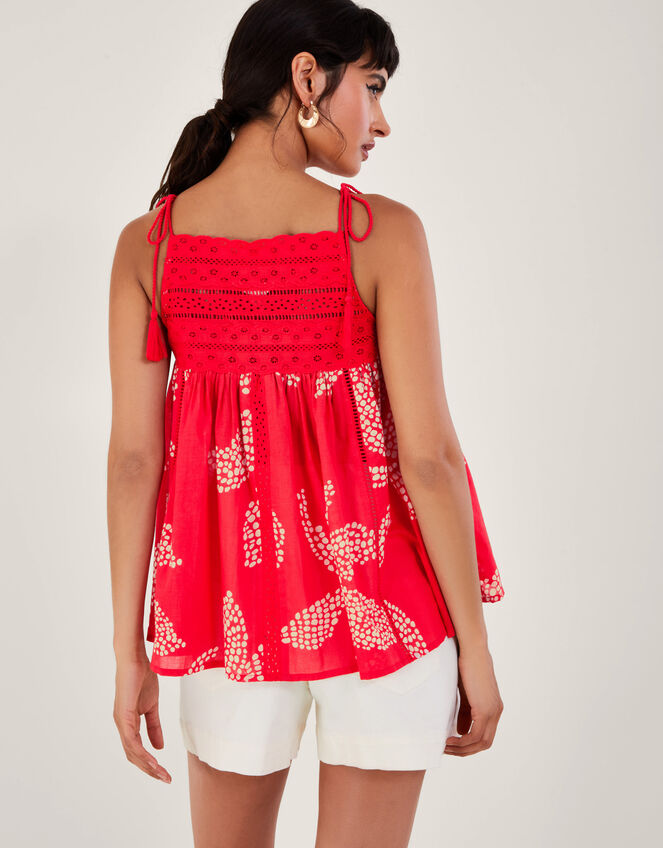 Mahi Halter High Neck Cami Top, Red (RED), large