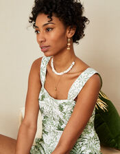 ARTISAN STUDIO Button Through Cami Top, Green (GREEN), large