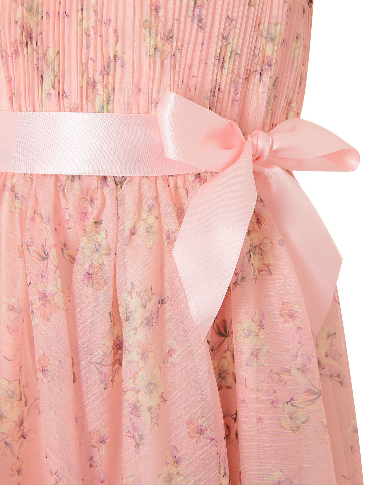 Ditsy Print Pleated Dress Pink Girls Dresses Monsoon US