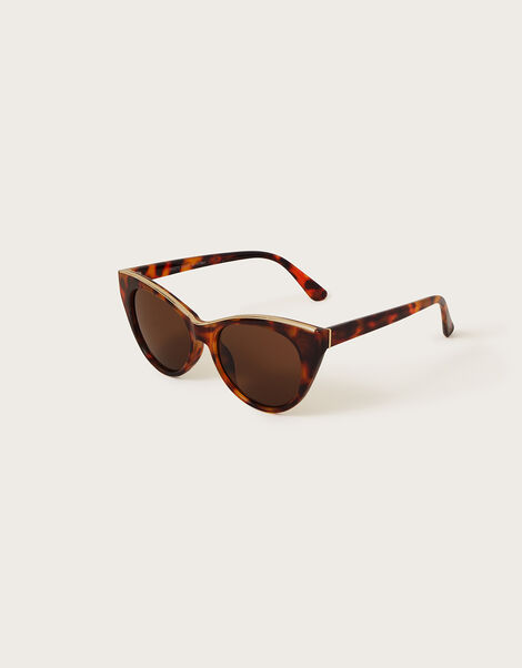 Tortoiseshell Cateye Sunglasses, , large