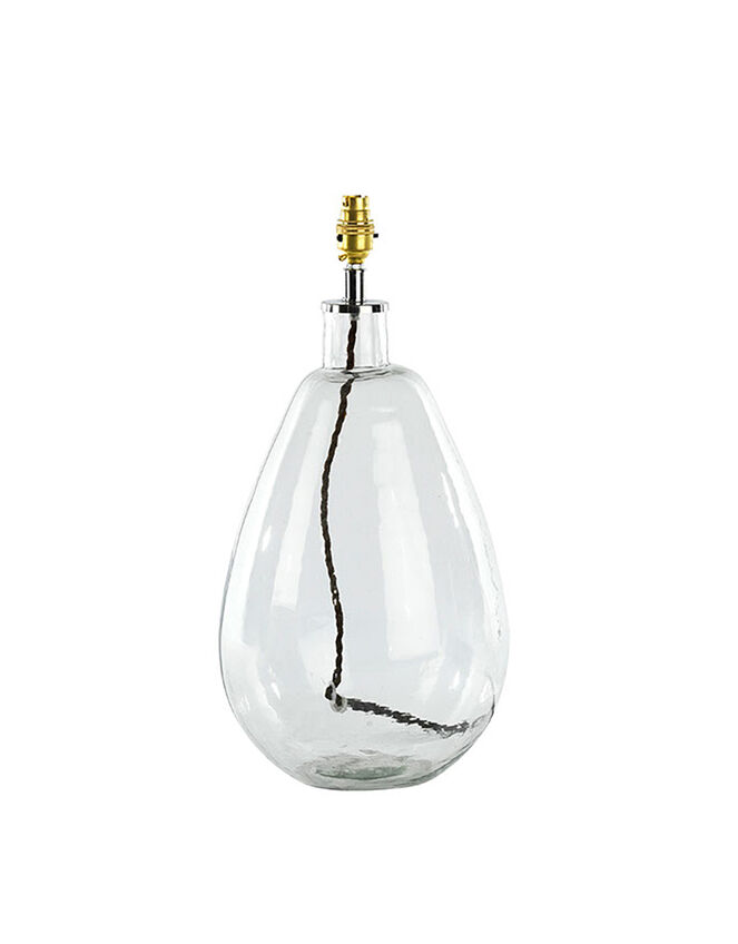 Nkuku Baba Clear Glass Large Tall Lamp, , large