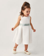 Baby Molly Scuba Bridesmaid Dress, Ivory (IVORY), large