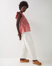 East Nadine Sleeveless Embroidered Blouse, Multi (MULTI), large