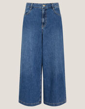 Jenna Wide Leg Crop Jeans, Blue (DENIM BLUE), large