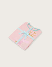 Christmas Sequin Reindeer Pyjama Set, Pink (PINK), large