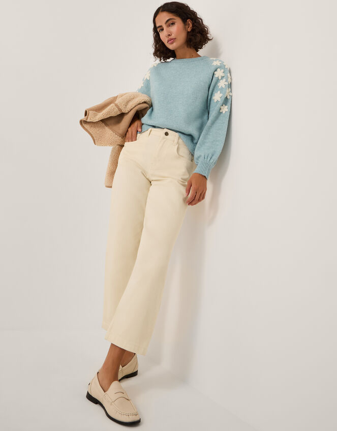 Betty High Waist Barrel Jeans, Natural (ECRU), large