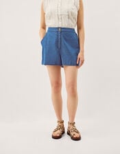 Cece Denim Shorts, Blue (DENIM BLUE), large
