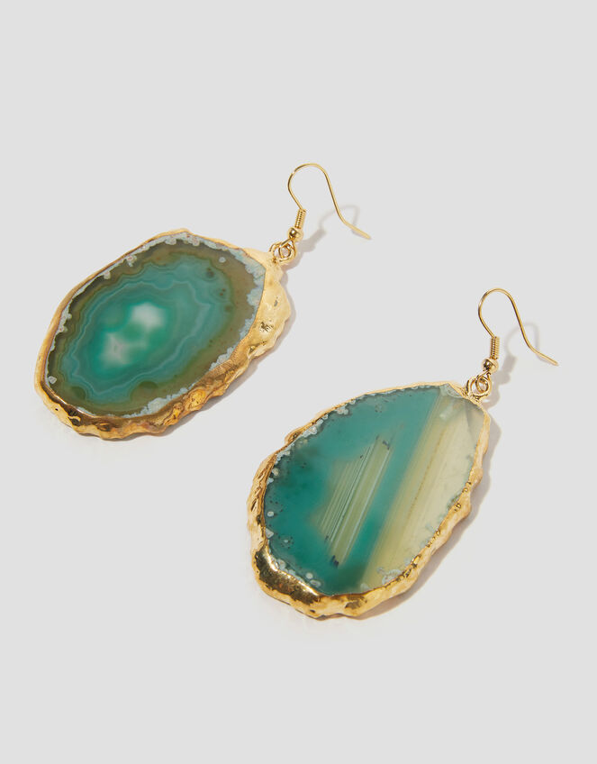 Statement Agate Drop Earrings, , large