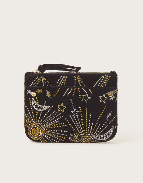 Velvet Embellished Purse, , large