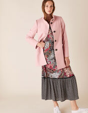 Molly Casual Coat in Cotton Twill, Pink (PINK), large
