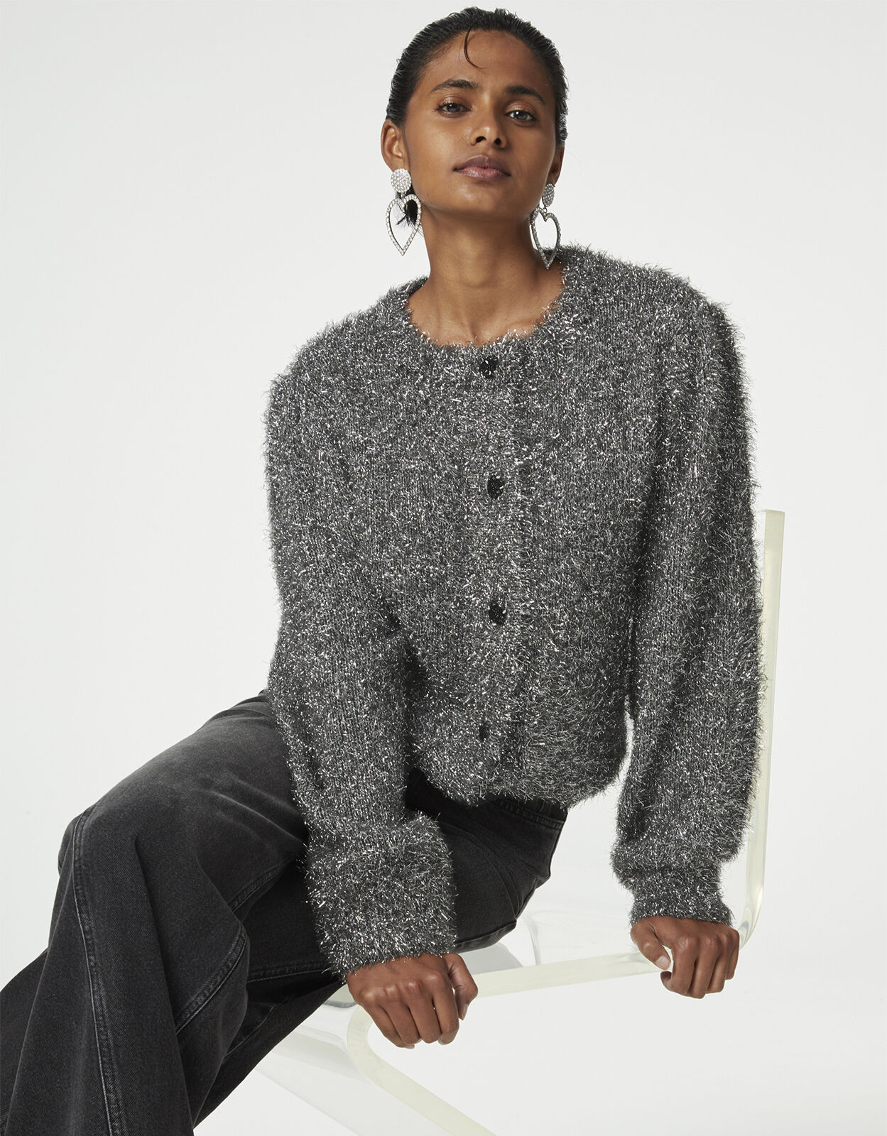 Cardigan silver new arrivals