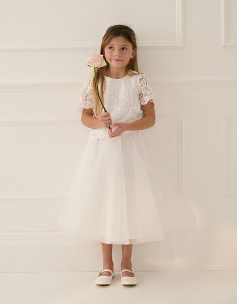 Anna Bridesmaid Maxi Skirt, Ivory (IVORY), large