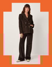 Moliin Alice Corduroy Double Breasted Blazer, Brown (BROWN), large