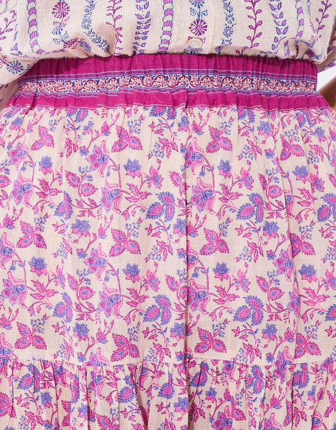 Petite Mendigote Print Midi Skirt, Natural (ECRU), large