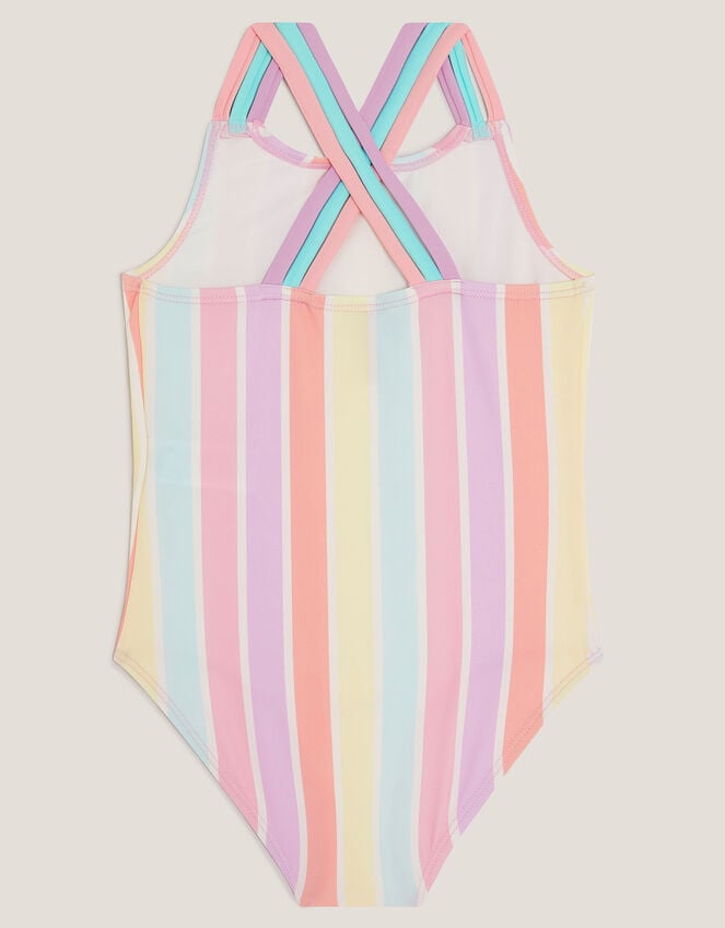 Stripe Pastel Swimsuit , Multi (MULTI), large