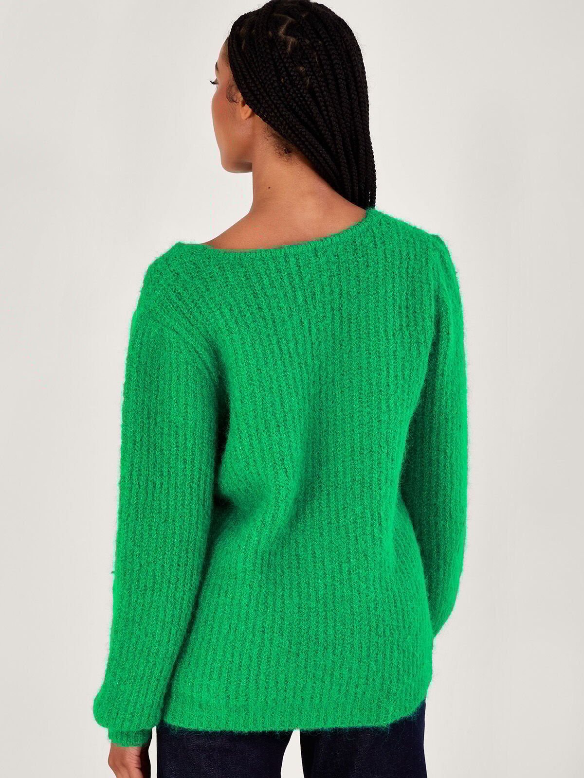 Ladies green sweater top