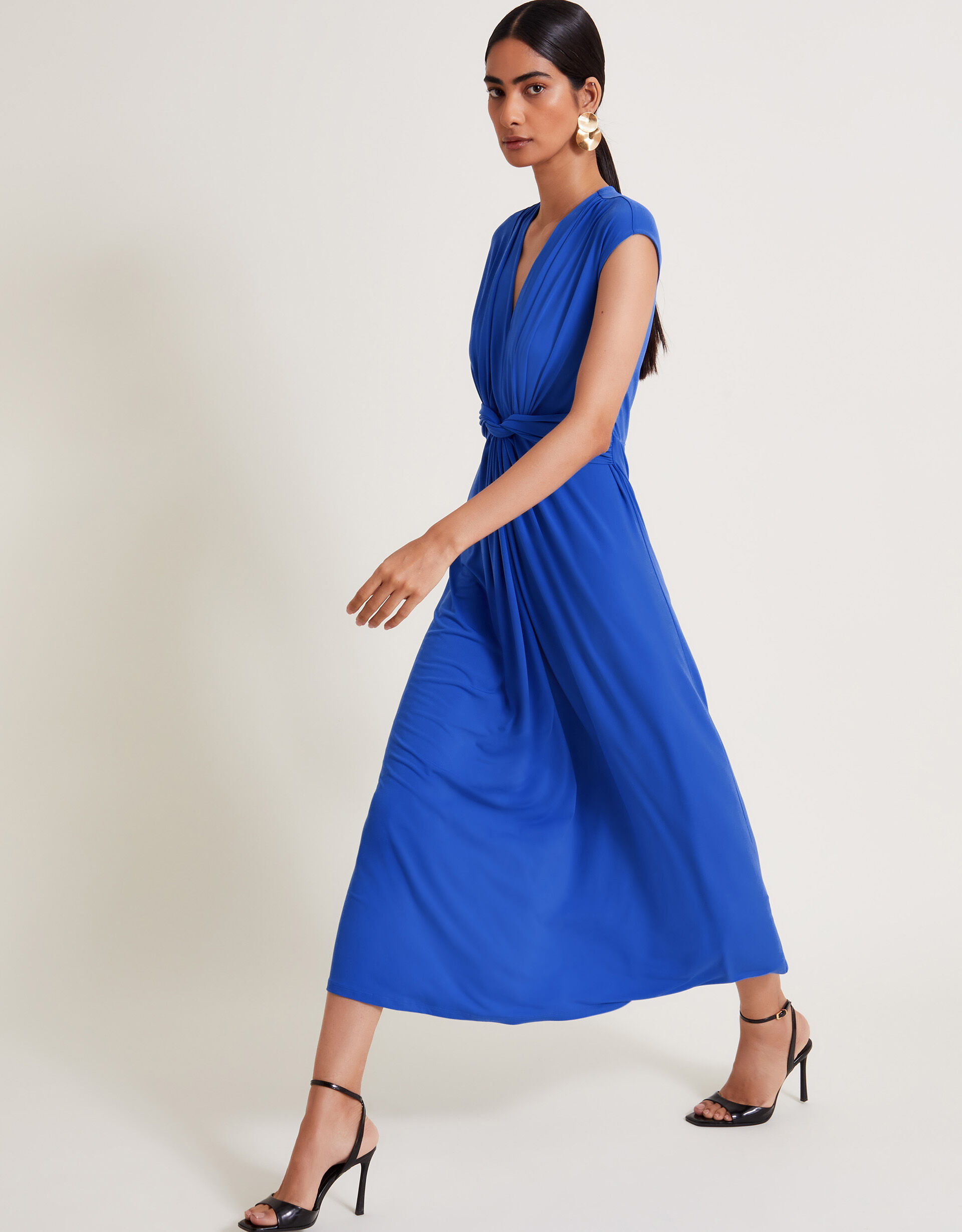 Jaya Jersey Maxi Dress Blue