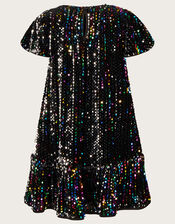 Rainbow Sequin Disco Dress, Multi (MULTI), large