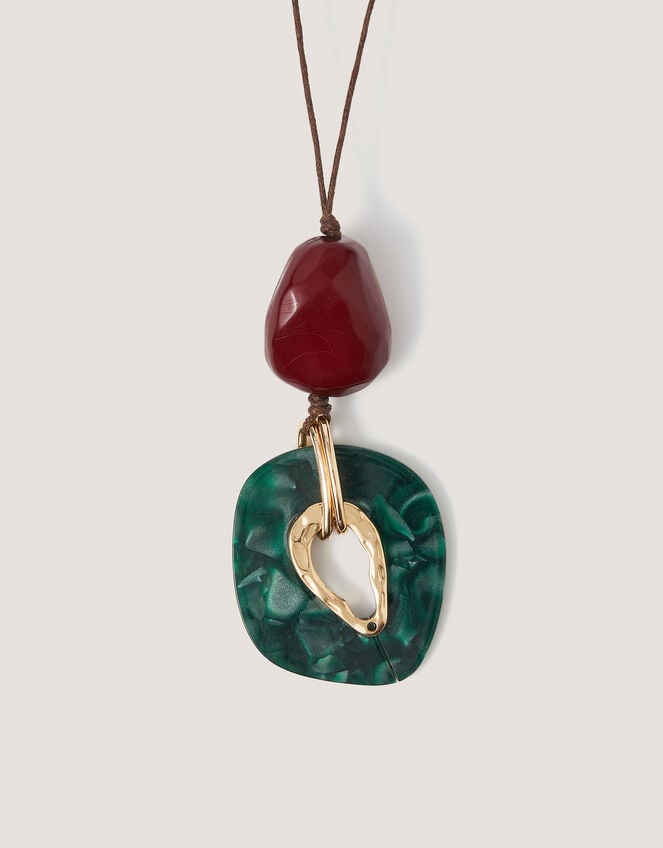 Organic Pendant Cord Necklace, , large