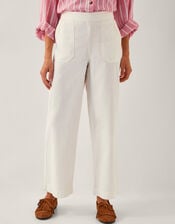 Harper Regular Wide Leg Jeans, Ecru (ECRU), large