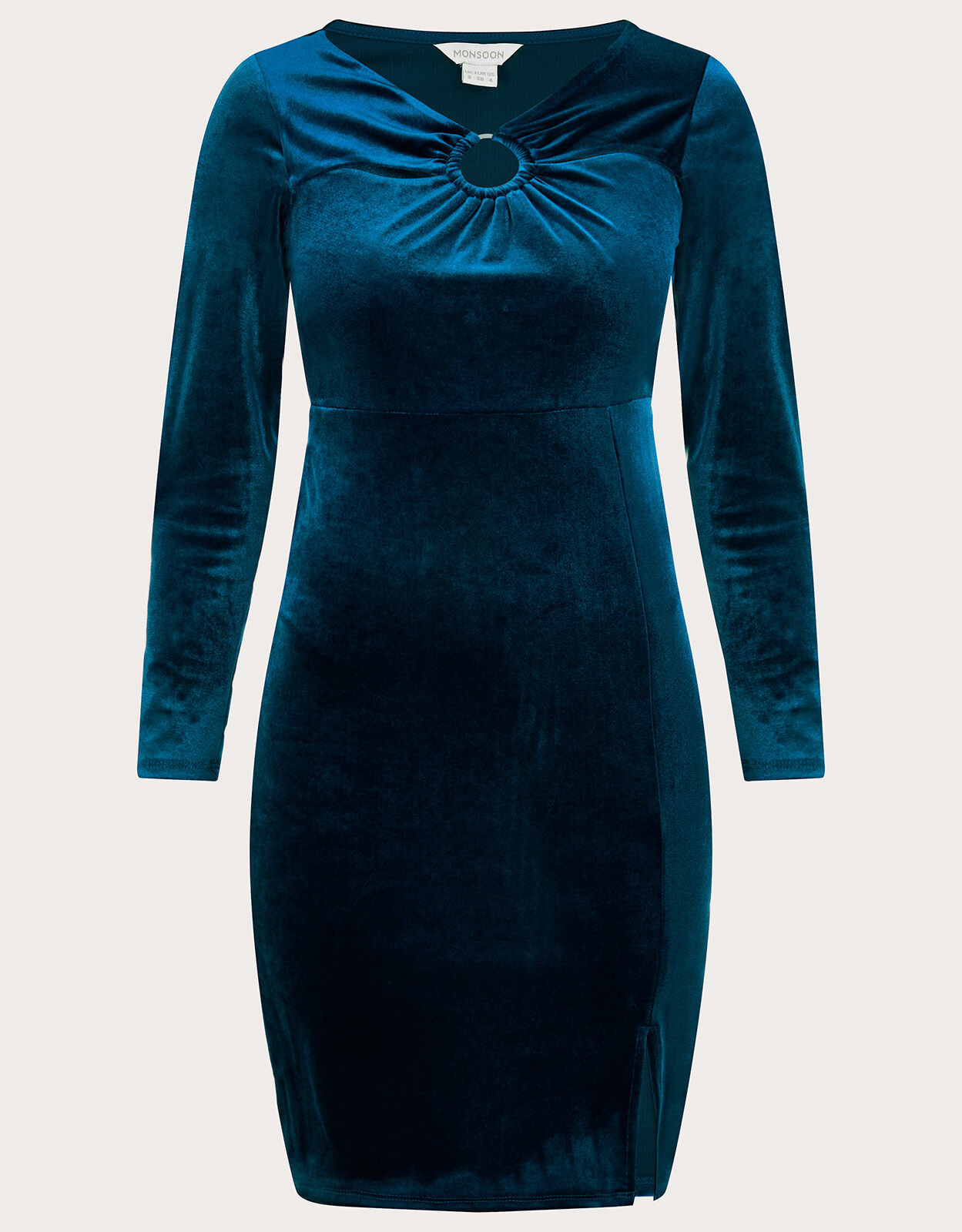 Cece Velvet Shift Dress with Recycled 