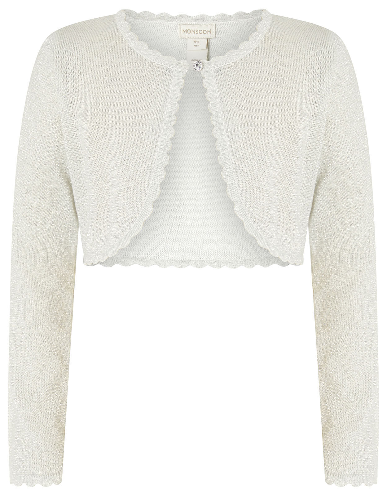 Girls silver clearance bolero