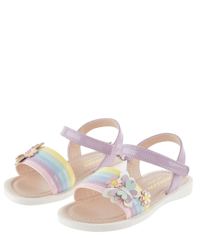 Baby Butterfly Rainbow Sandals, Multi (MULTI), large