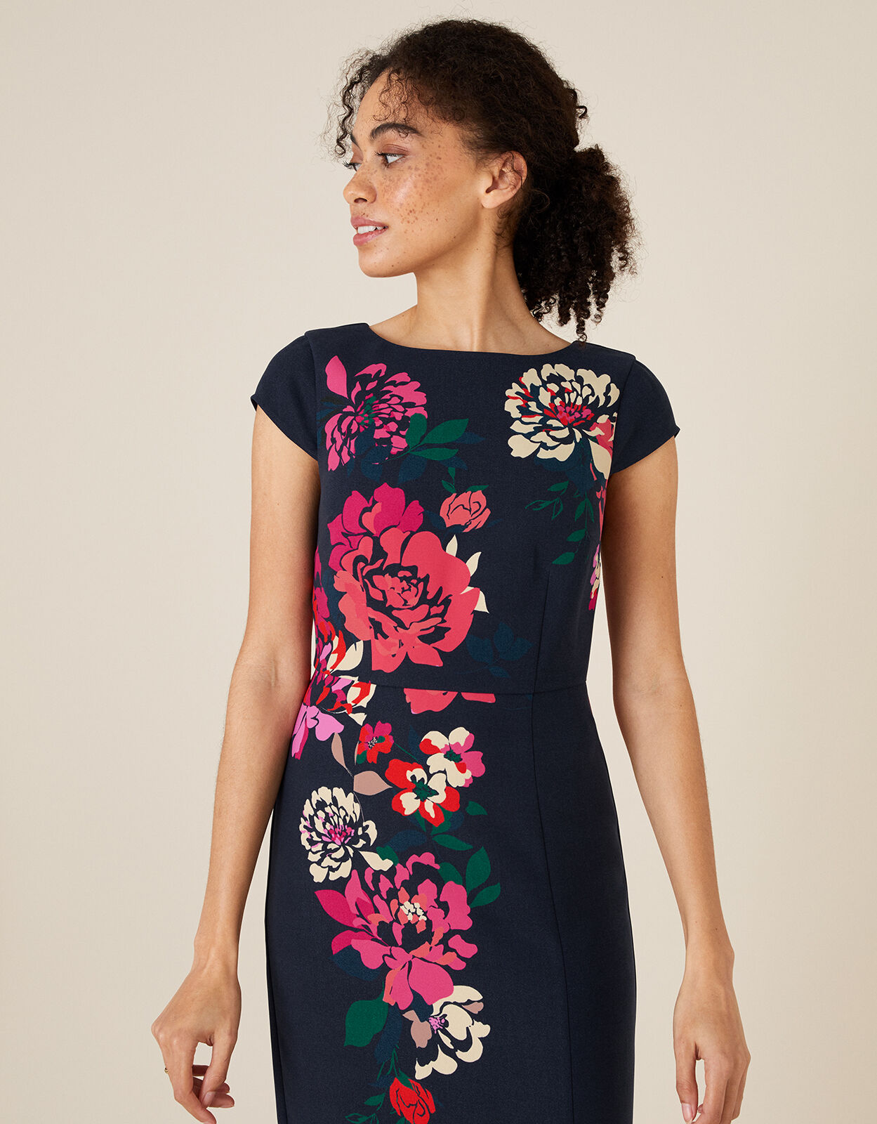 Pippa Floral Shift Dress Blue Evening Dresses Monsoon ROI