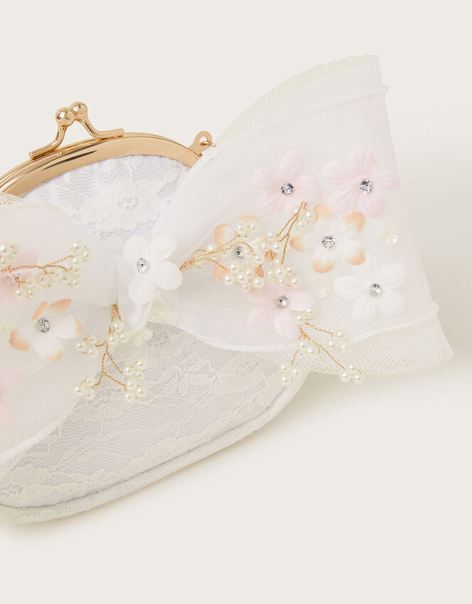 Maggie Embroidered Petal Bow Bag, , large