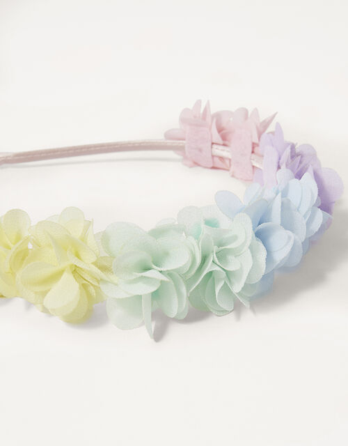 Rainbow Flower Headband, , large
