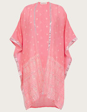 Bandhani Print Cover Up, Pink (PINK), large