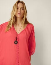 Lena Lace Mini Kaftan, , large