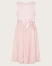 Sally Scuba Pleated Dress, Pink (PINK), large