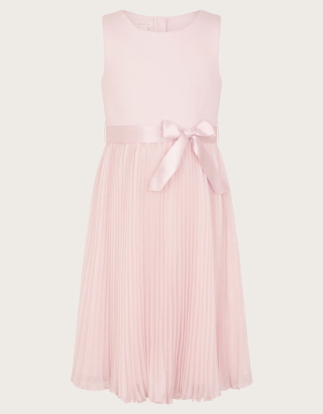 Sally Scuba Pleated Dress, Pink (PINK), large