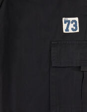 Plain Cargo Trousers, Black (BLACK), large