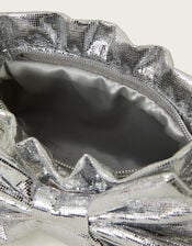 Mirror Metallic Bow Bag, , large
