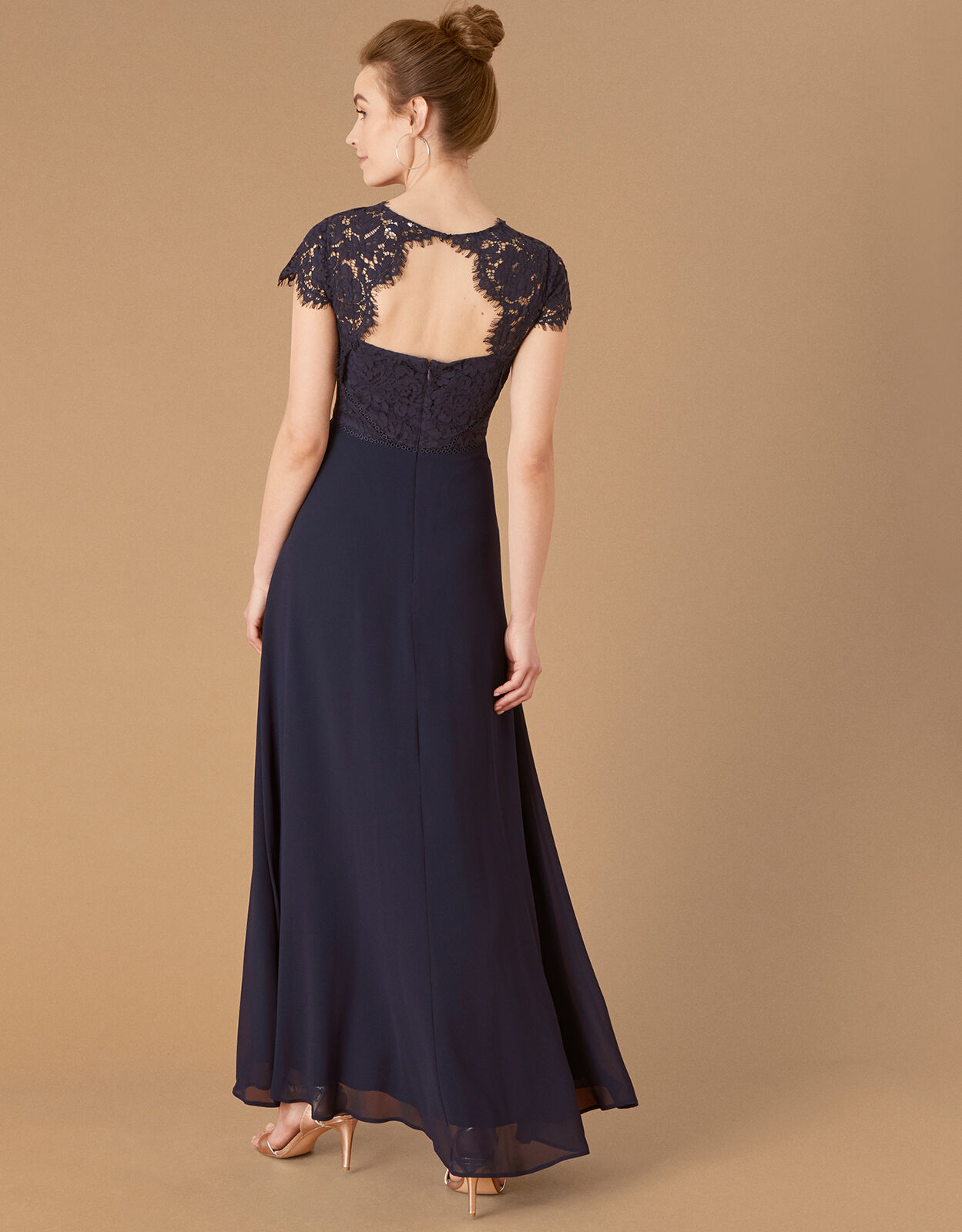 Monsoon navy deals lace dress