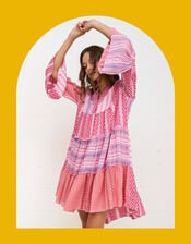 Pitusa Patchwork Mini Dress, , large